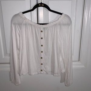 white off the shoulder top